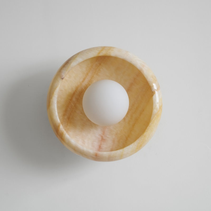 Onvix Wandleuchte aus Natur-Onyx-Letslighting