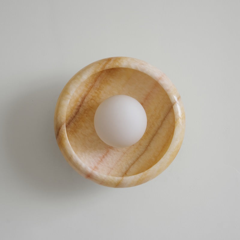 Onvix Wandleuchte aus Natur-Onyx-Letslighting