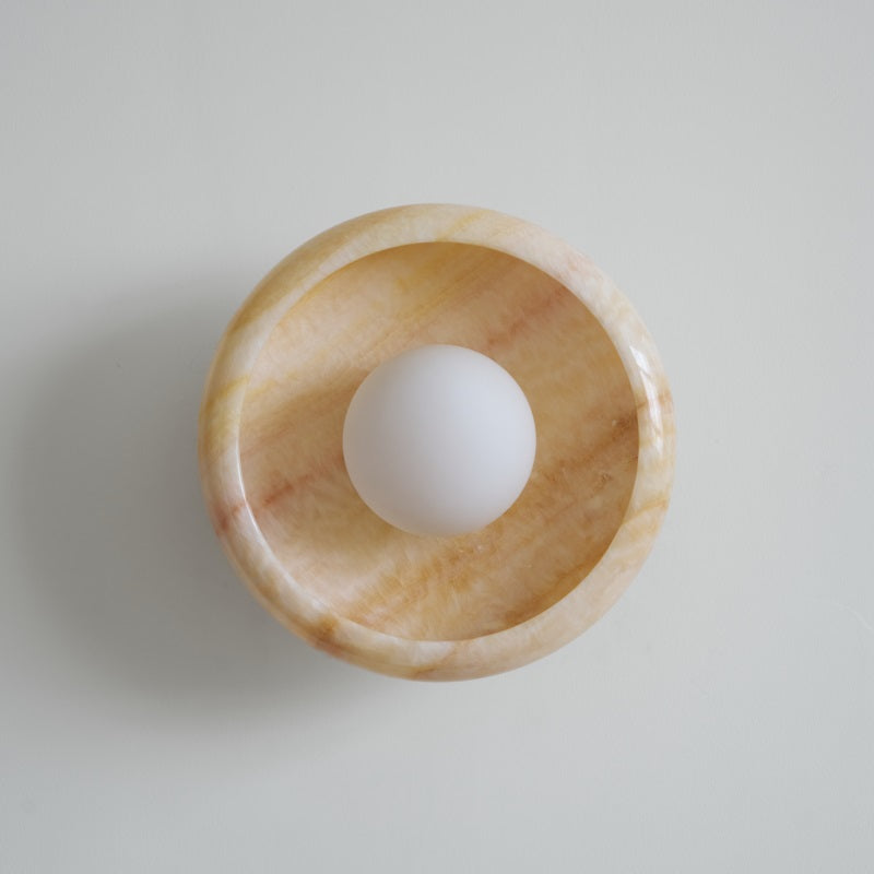 Onvix Wandleuchte aus Natur-Onyx-Letslighting