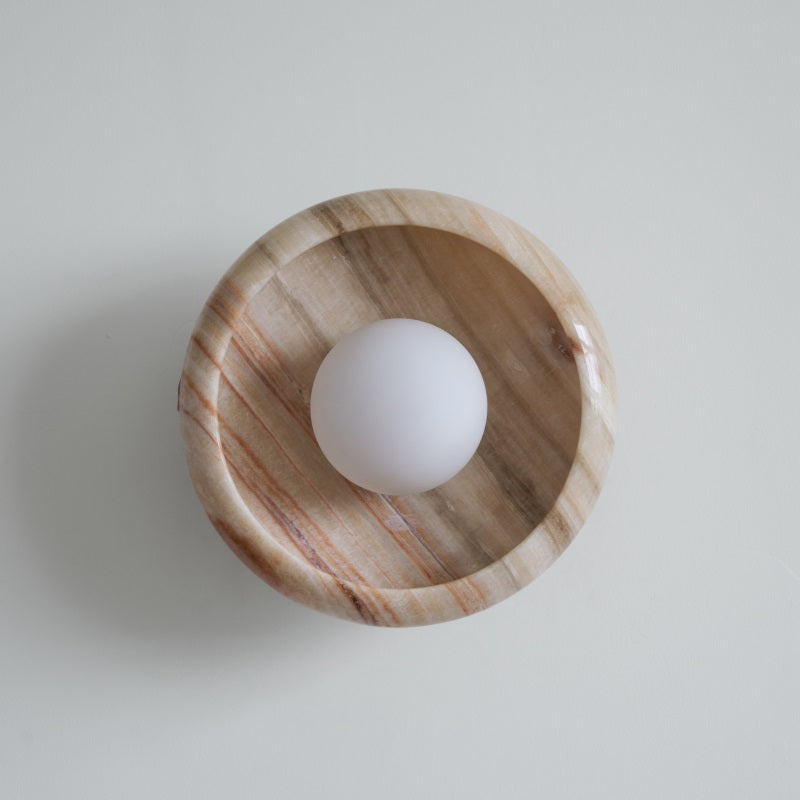 Onvix Wandleuchte aus Natur-Onyx-Letslighting