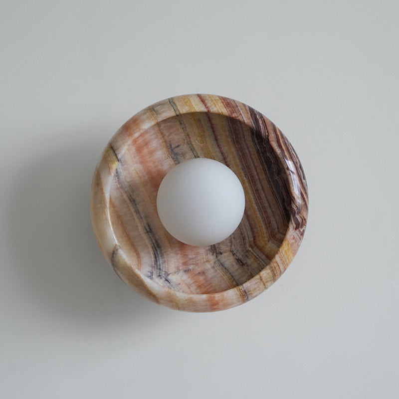Onvix Wandleuchte aus Natur-Onyx-Letslighting