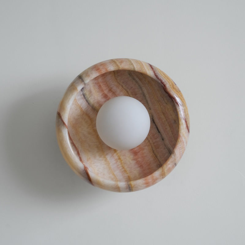 Onvix Wandleuchte aus Natur-Onyx-Letslighting