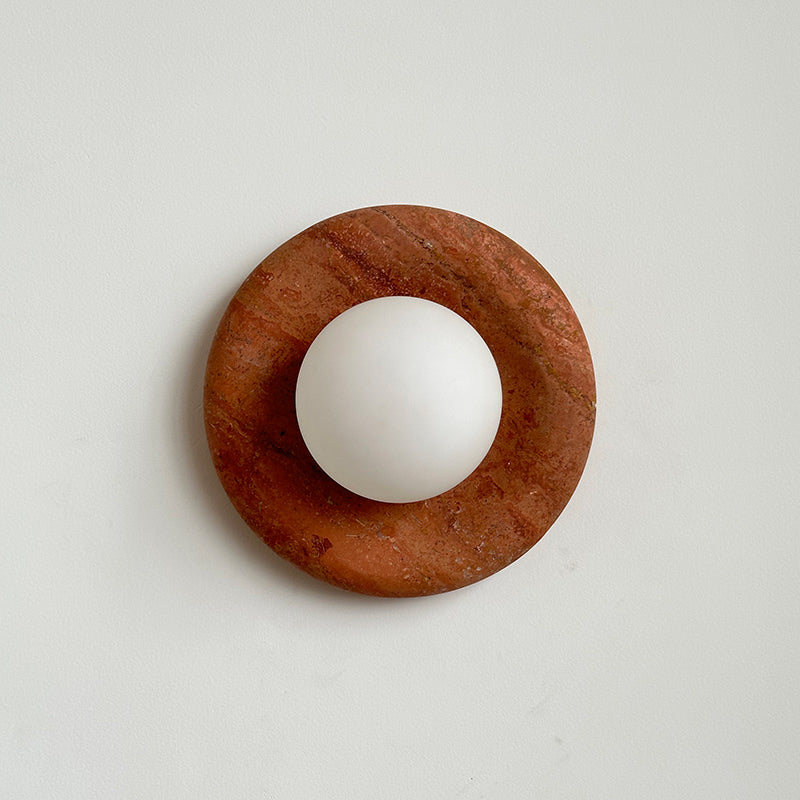 Orli Modern Minimalist Travertine Sconce Wall Lamp - Letslighting