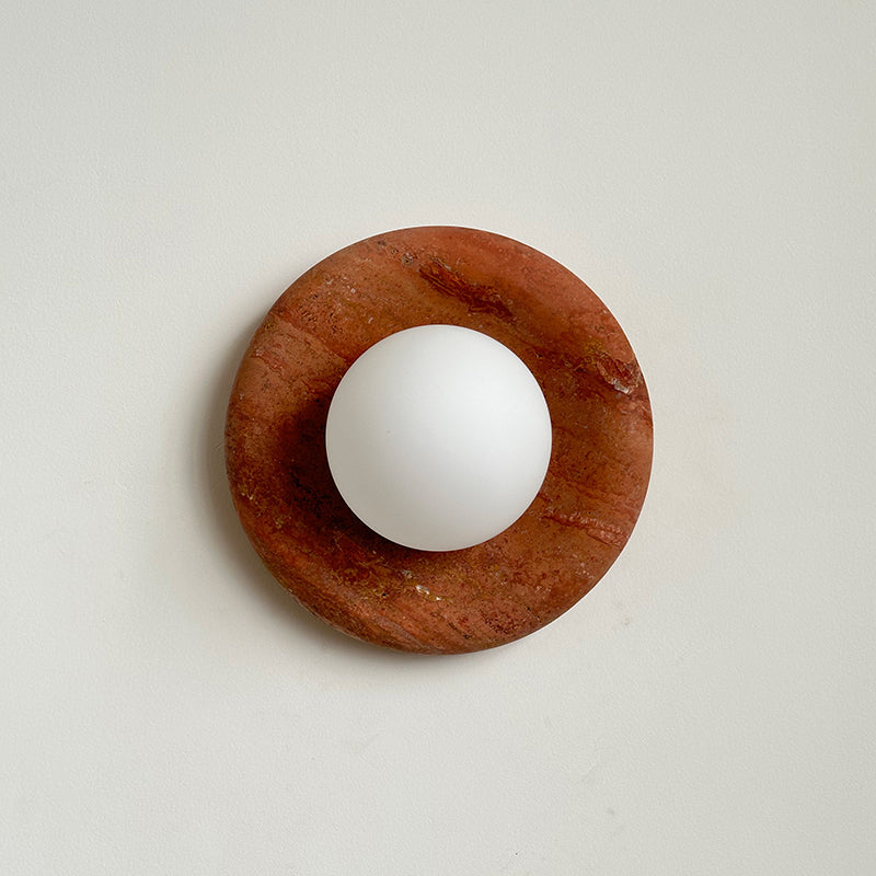 Orli Modern Minimalist Travertine Sconce Wall Lamp - Letslighting