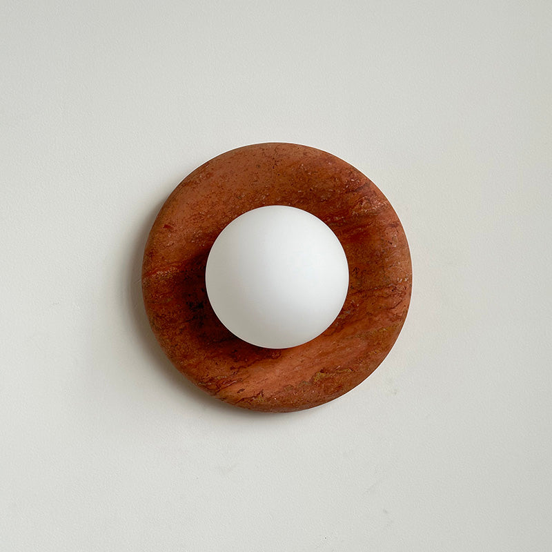 Orli Modern Minimalist Travertine Sconce Wall Lamp - Letslighting