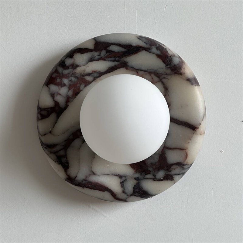 Evenir Bvlgari Lila Marmor Wandleuchte-Letslighting