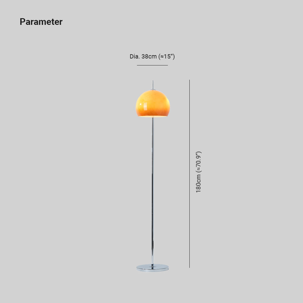 Mira  Sunset Design Stehlampe Gelb Wohnzimmer/Kinderzimmer Glas