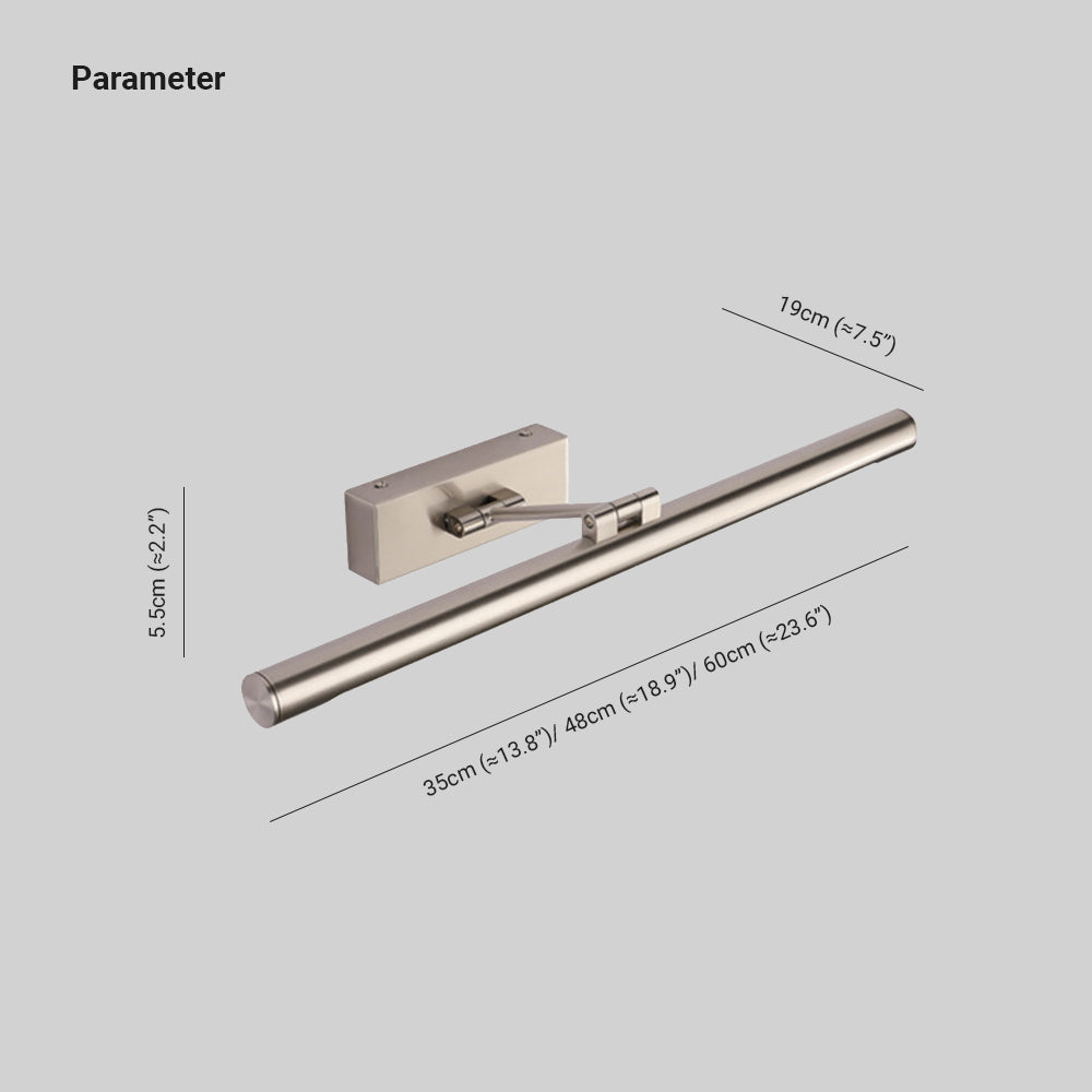 Arisha Moderne Lineare Metall Wandleuchte, Gold, Badezimmer