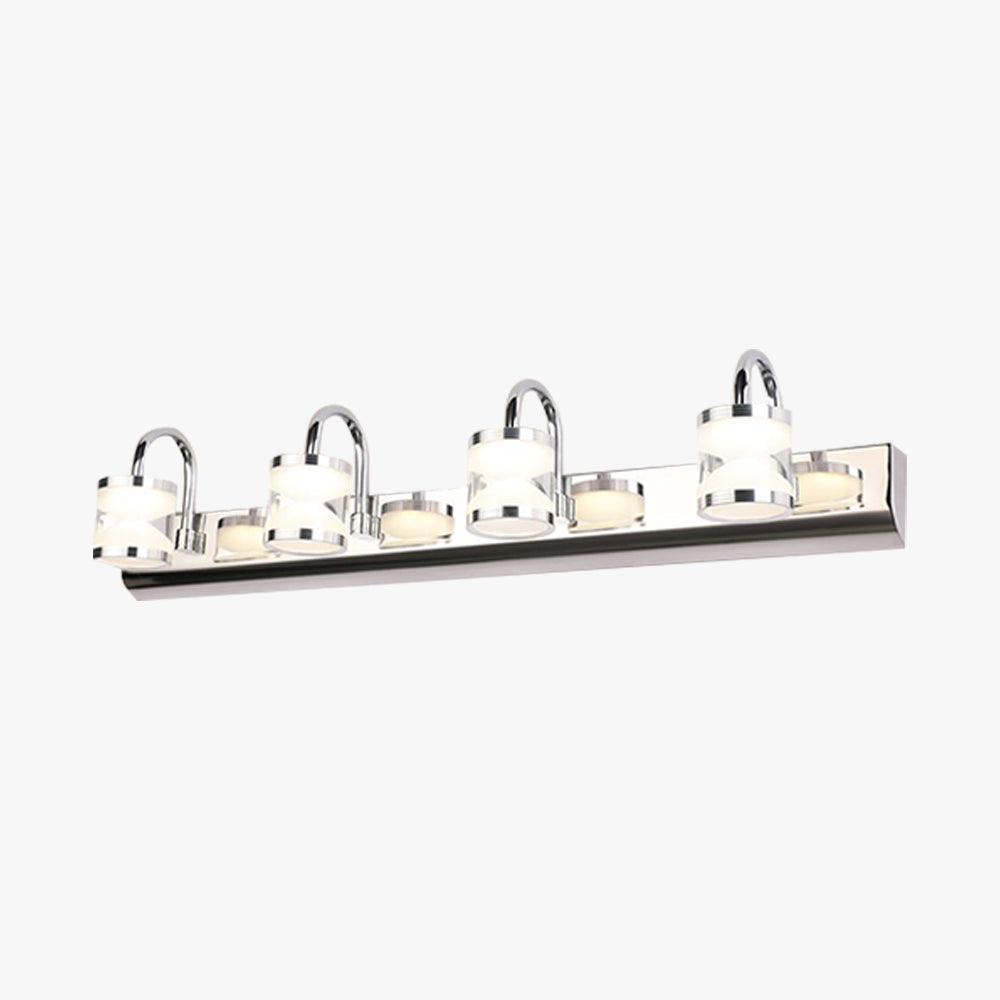 Arisha Modern Laterne LED Wandleuchte Silber Badezimmer Innen Metall&Acryl
