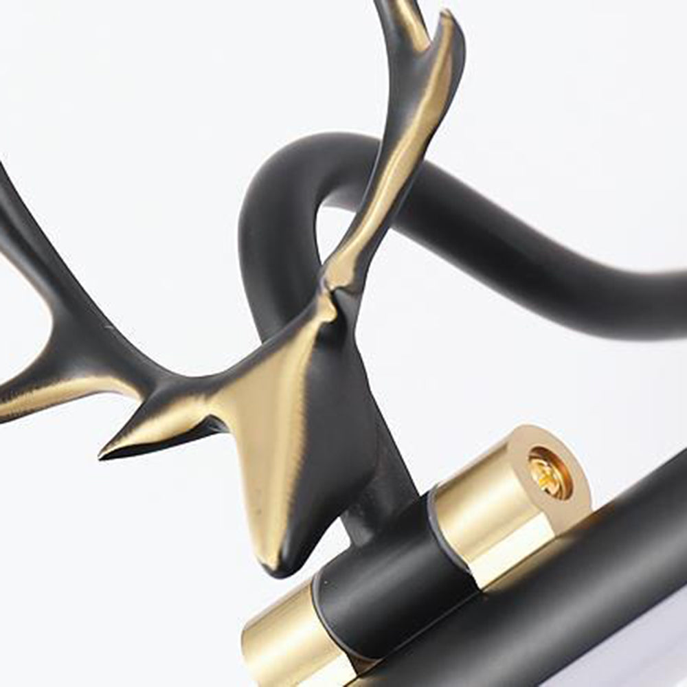 Arisha Dekorative Wandleuchte, Schwarz/Gold, Metall/Acryl, Schlafzimmer