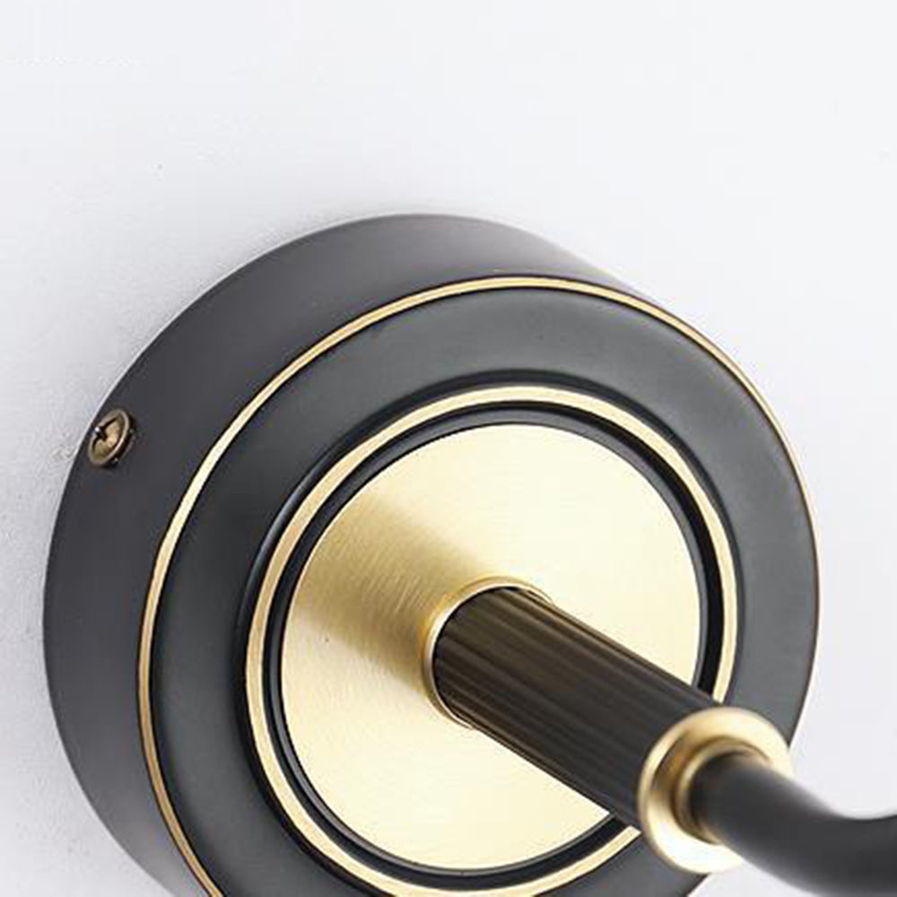 Arisha Dekorative Wandleuchte, Schwarz/Gold, Metall/Acryl, Schlafzimmer