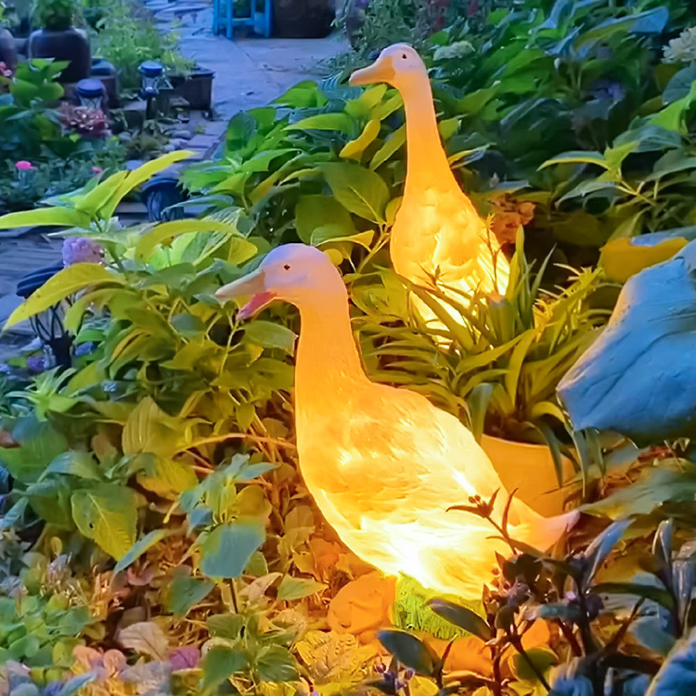 Aria Gartendekoration Außenleuchte Gansform, Solar, 3 Stile
