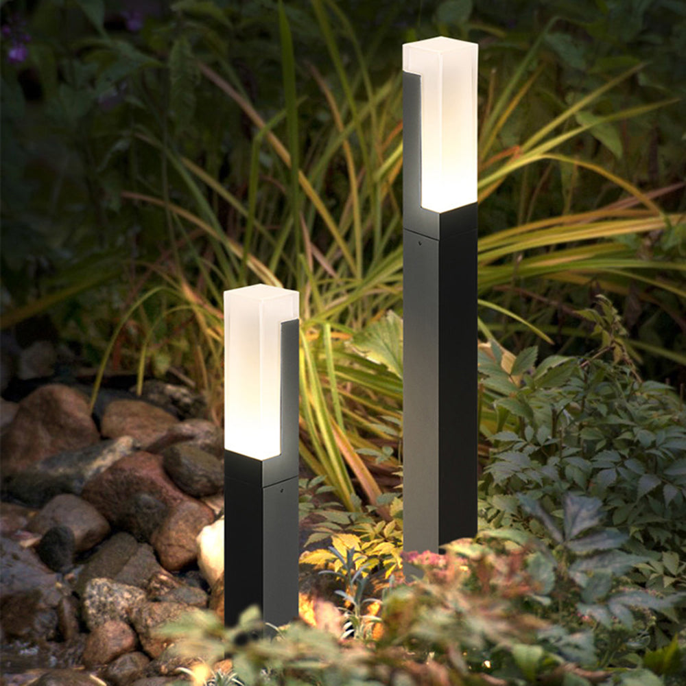 Ray Modern LED Rechtecke Außenleuchte Metall Acryl Garten Flur Balkon