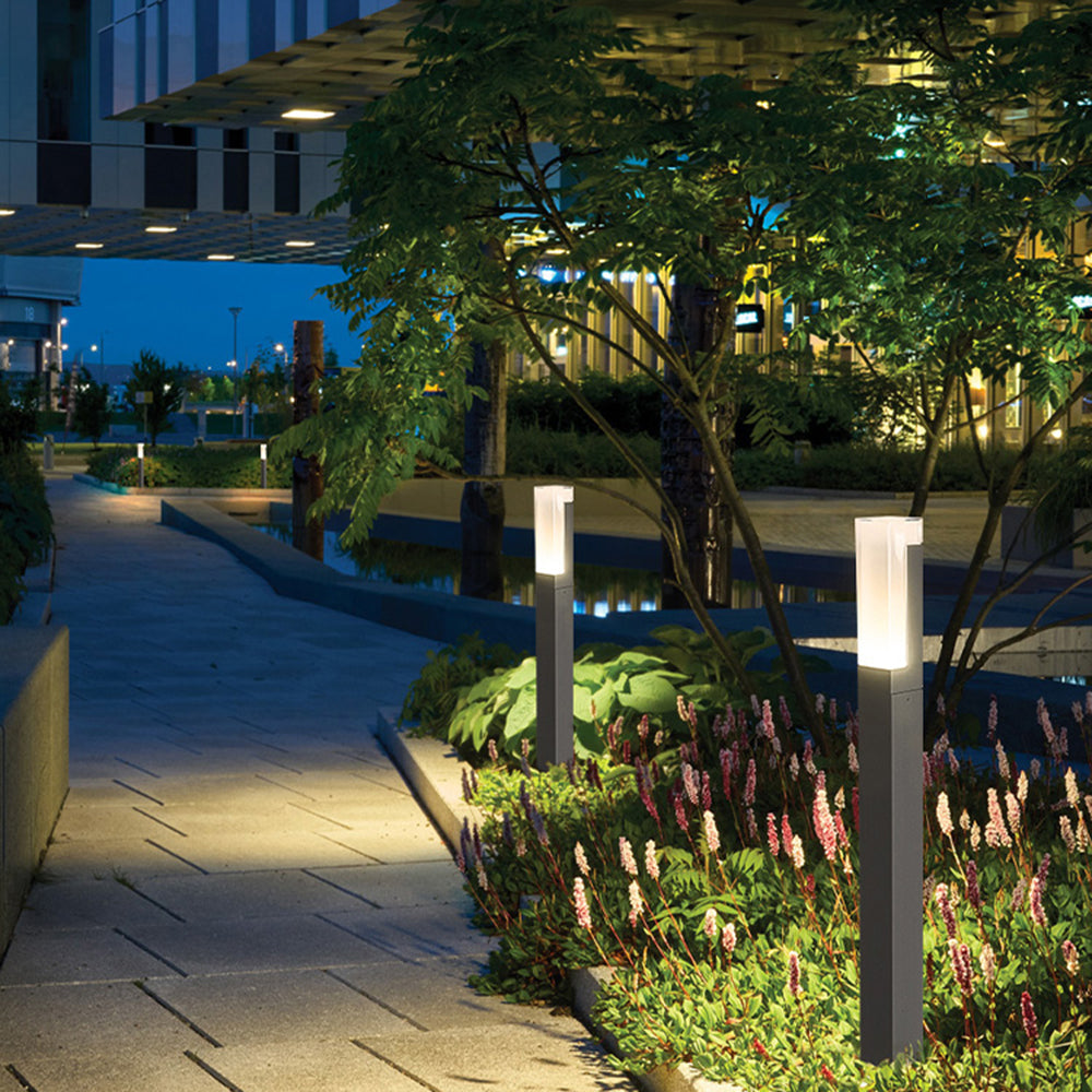 Ray Modern LED Rechtecke Außenleuchte Metall Acryl Garten Flur Balkon