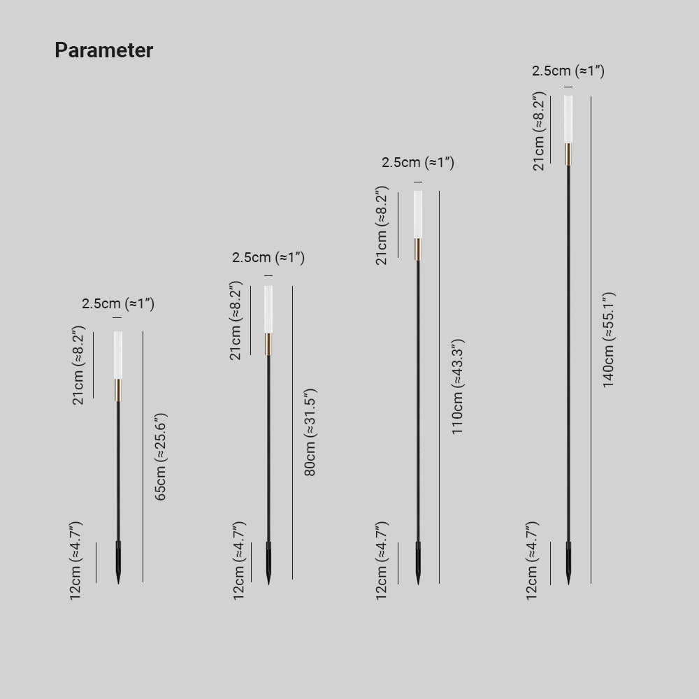 Ray Minimalistisch LED Außenleuchte Garten/Flur/Balkon Solar