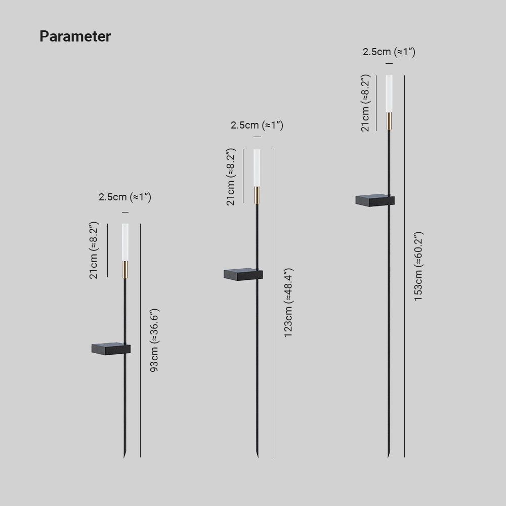 Ray Minimalistisch LED Außenleuchte Garten/Flur/Balkon Solar