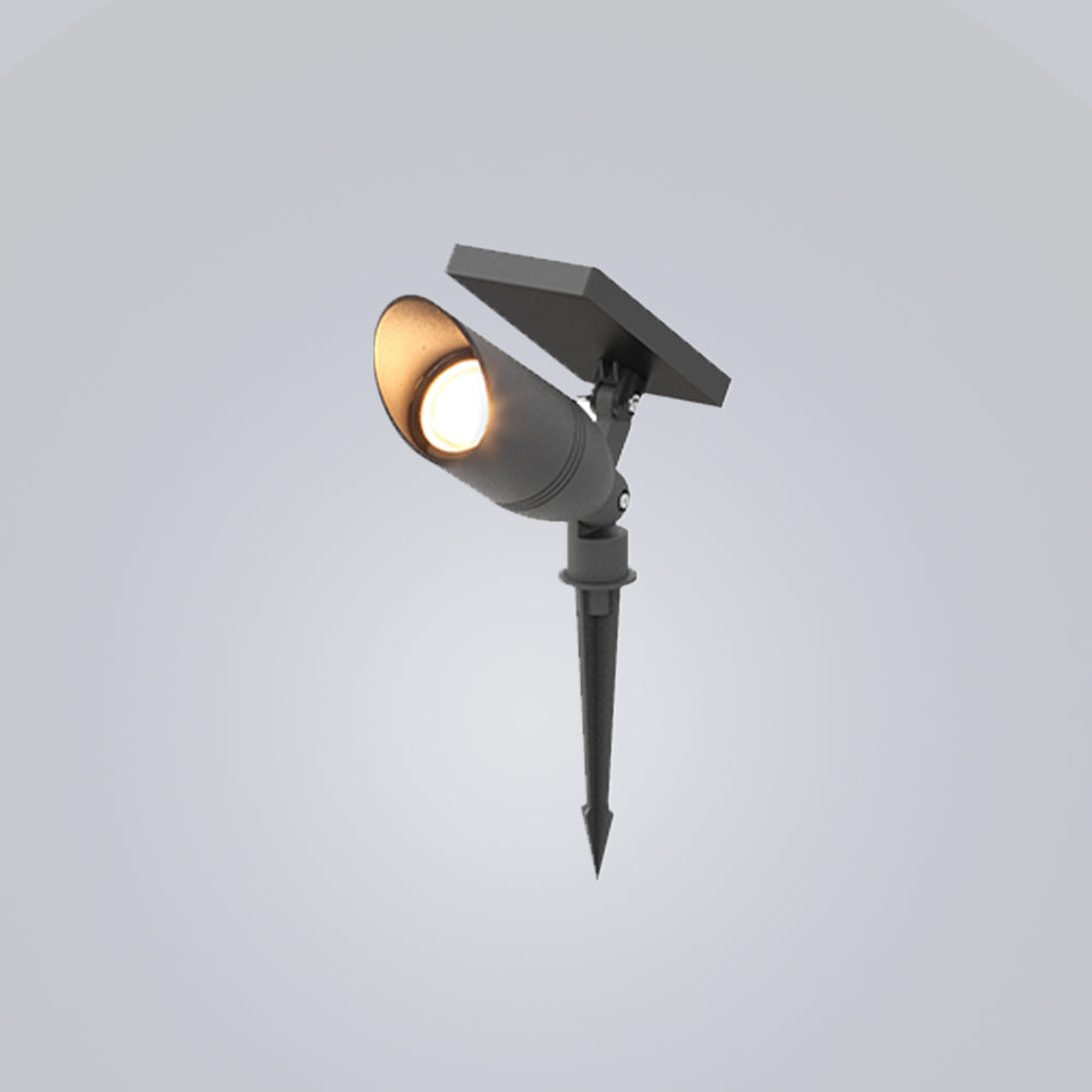 Ray Modern LED Außenleuchte Zylinder Garten, Schwarz, Metall Glas
