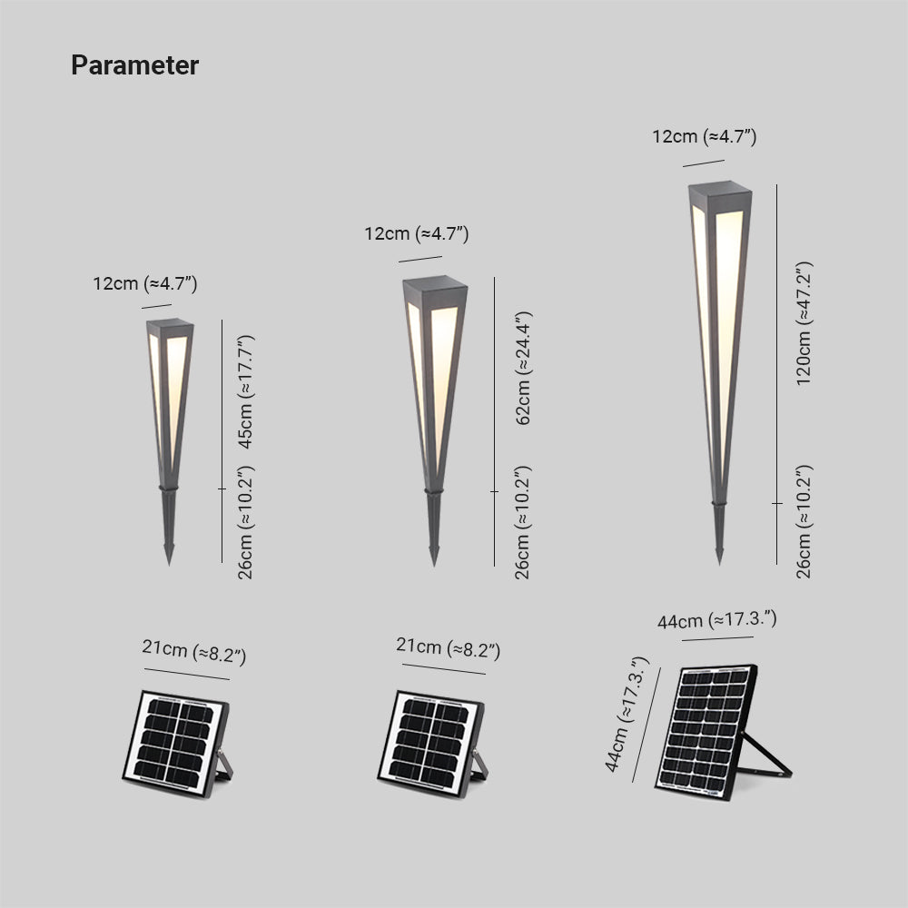 Arisha Modern LED Linear Außenleuchte Schwarz Garten/Flur/Balkon Metall&Acryl