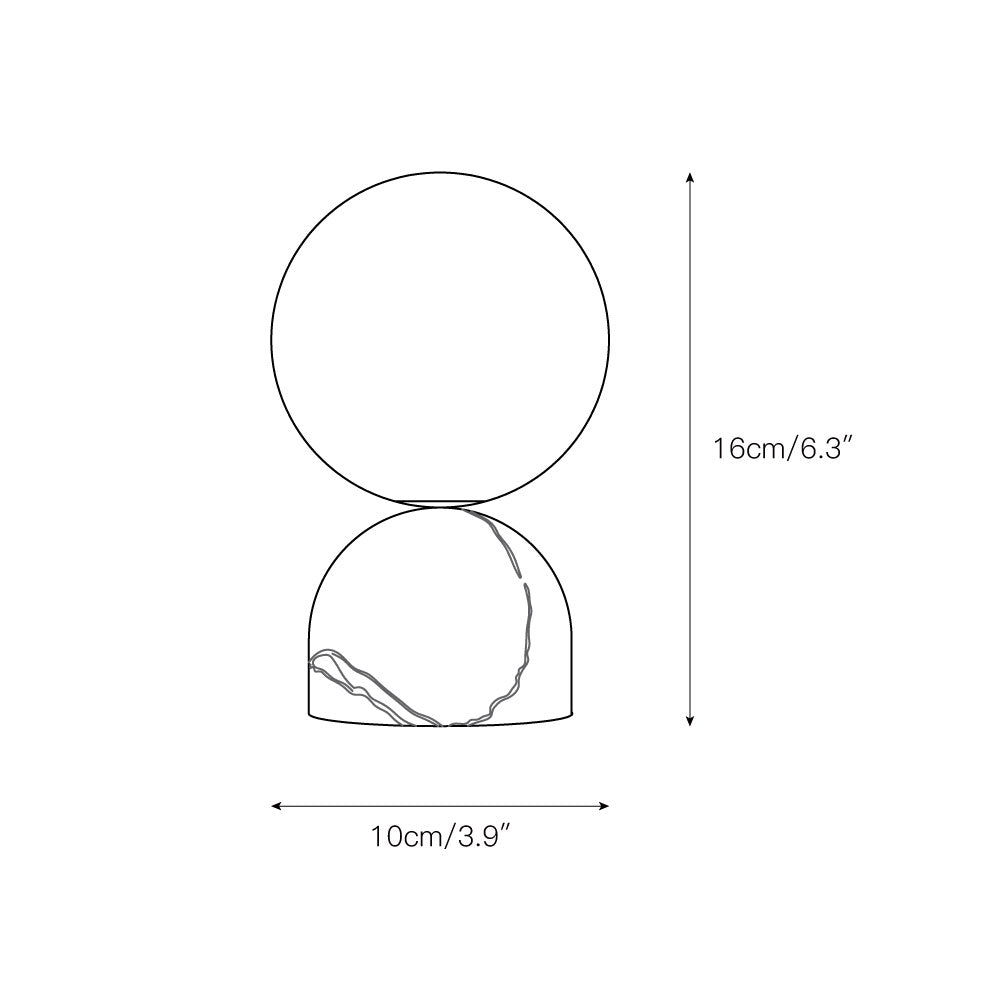 Aalia Marble Modern Minimalist Table Lamp - Letslighting