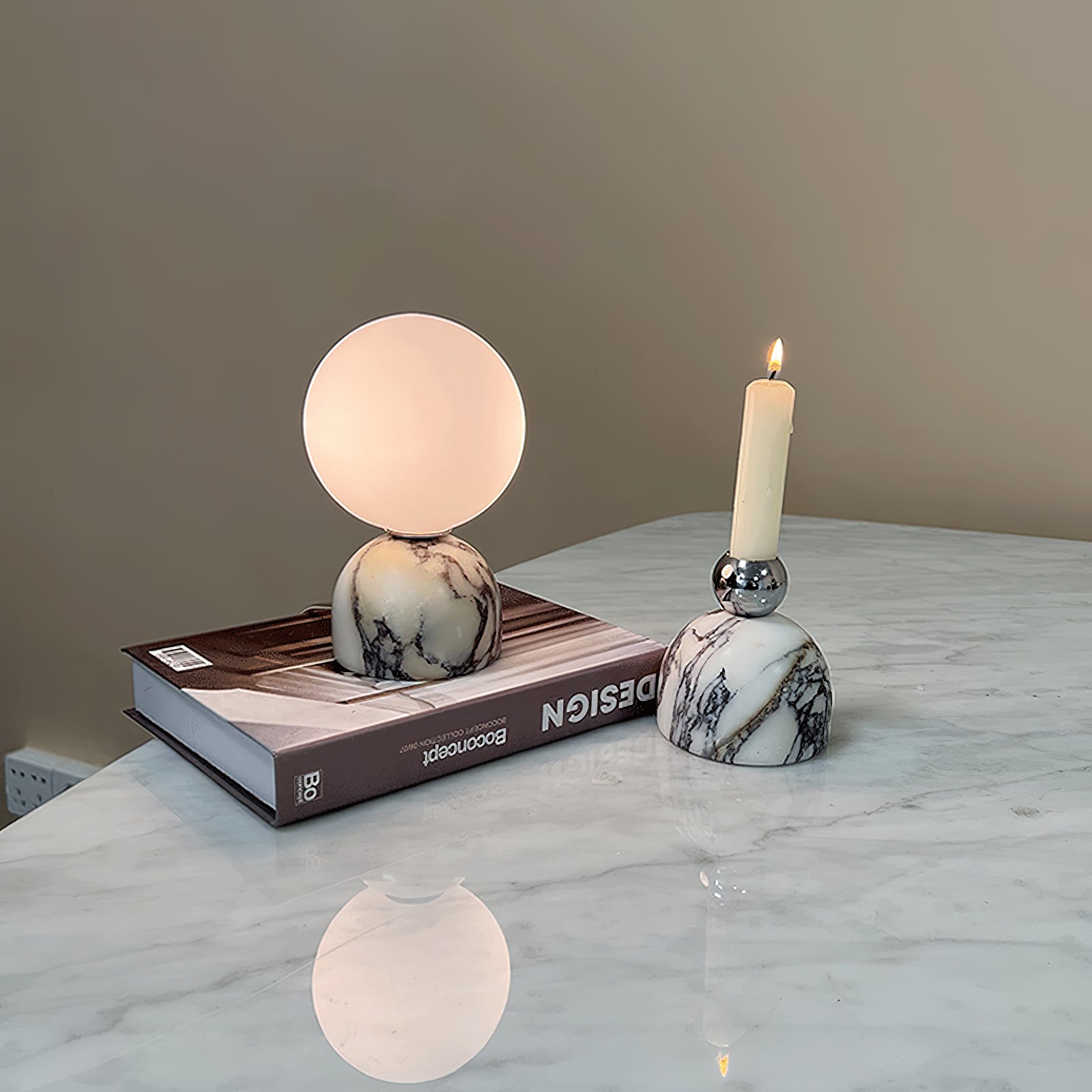 Aalia Marble Modern Minimalist Table Lamp - Letslighting