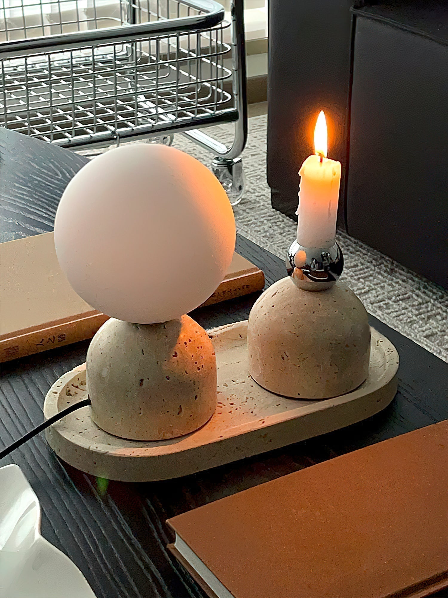Aalia Marble Modern Minimalist Table Lamp - Letslighting