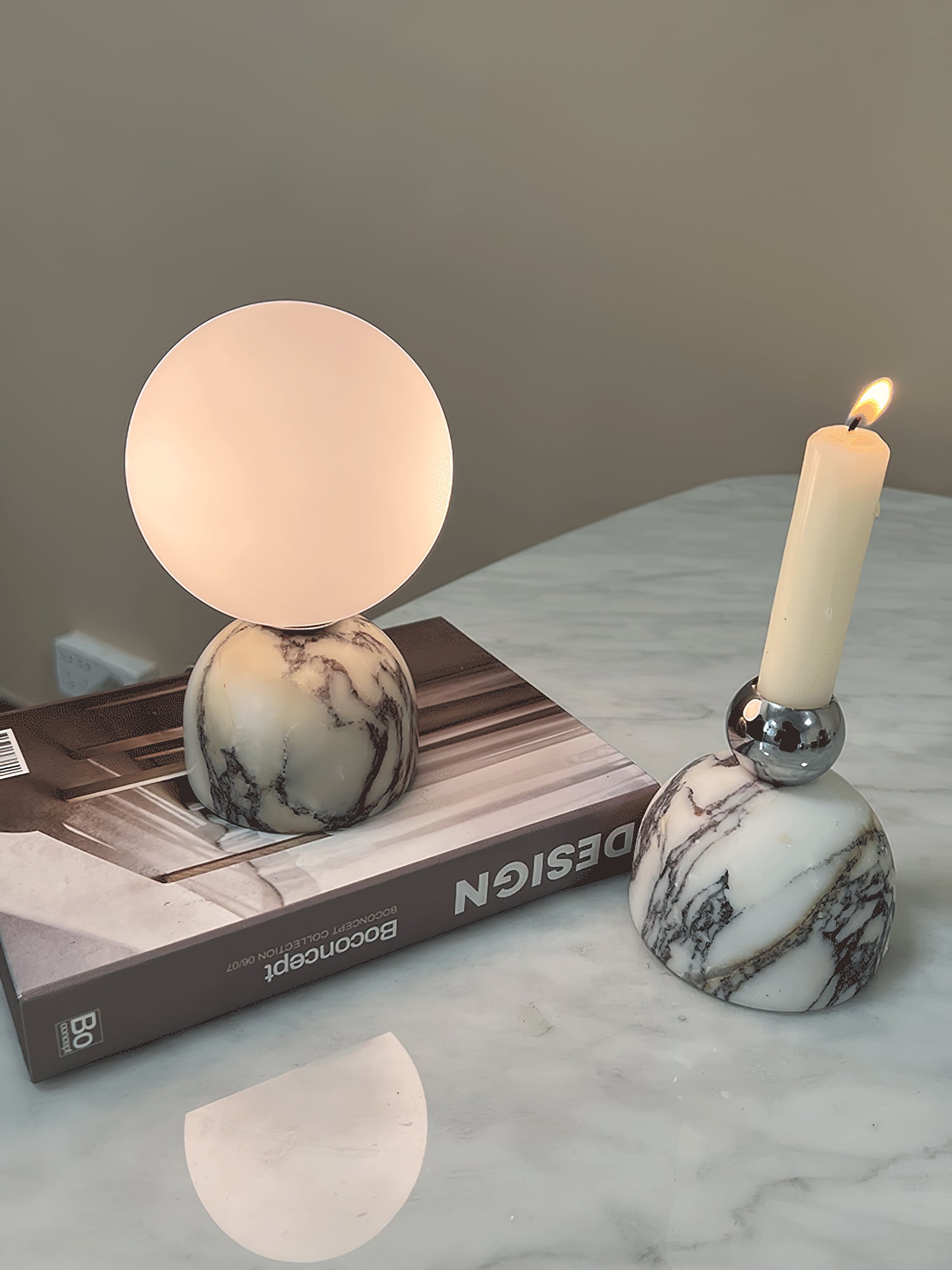 Aalia Marble Modern Minimalist Table Lamp - Letslighting