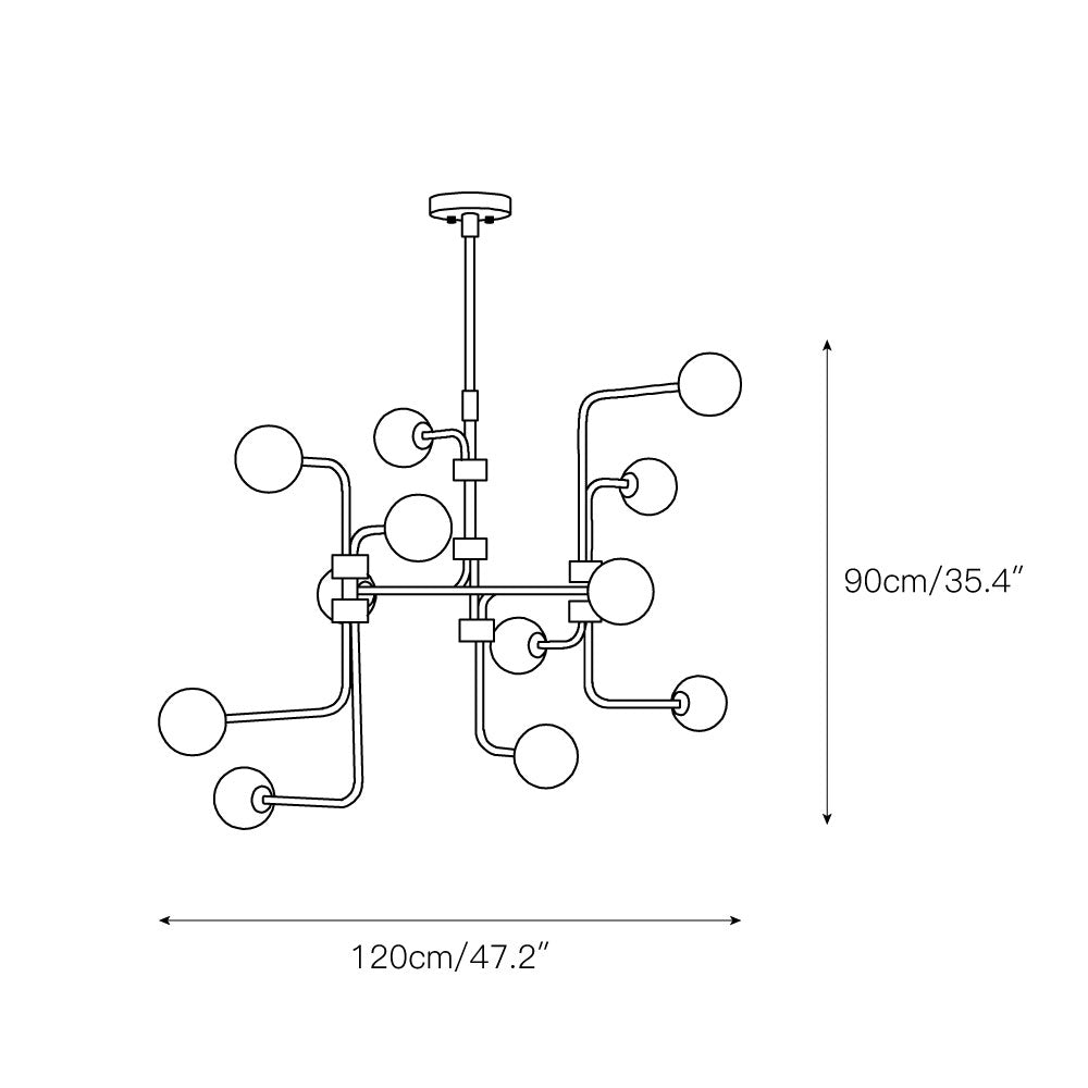 Aballs Elegance Unique Glass Chandelier - Letslighting