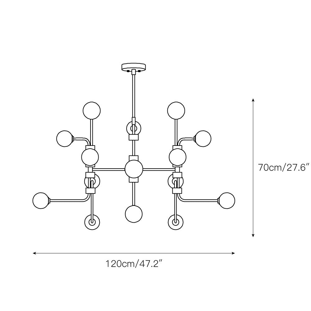 Aballs Elegance Unique Glass Chandelier - Letslighting