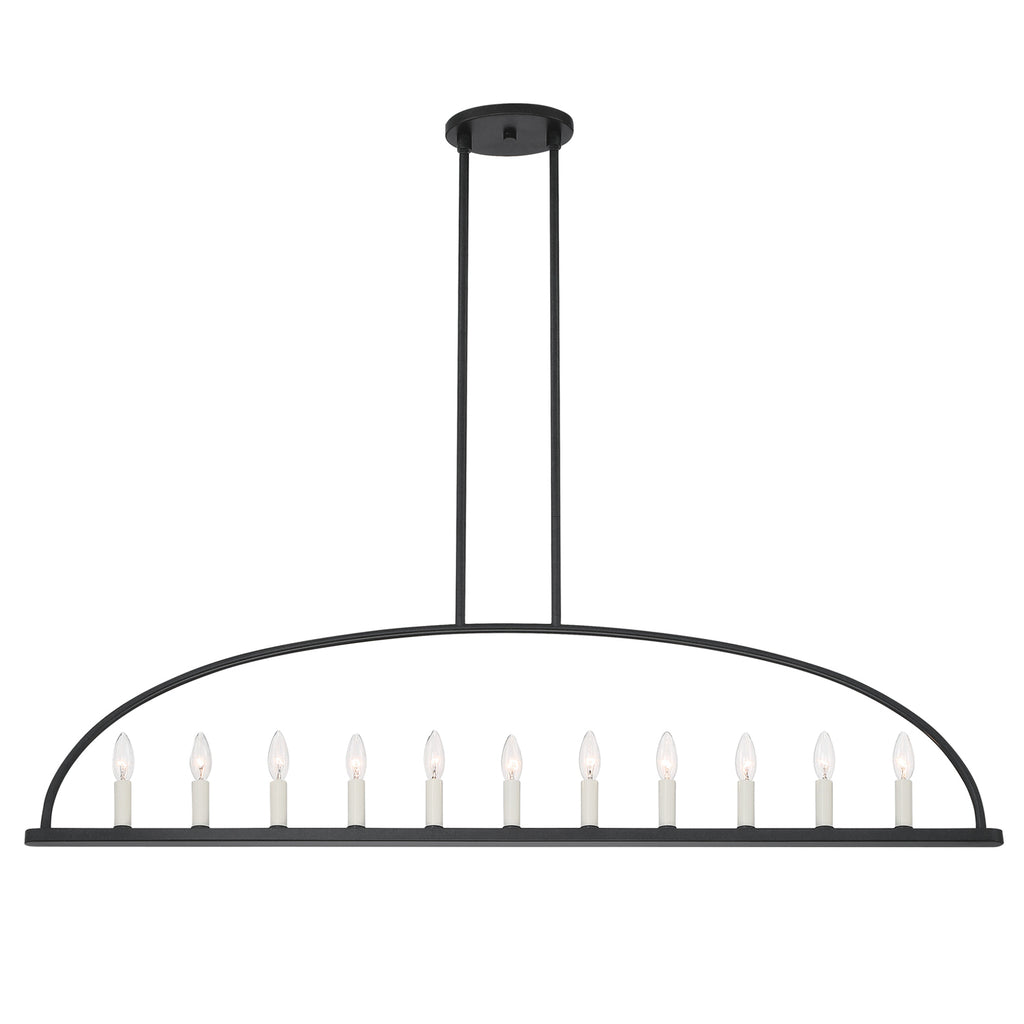 Abbott Linear Minimalist Metal Chandelier - Letslighting