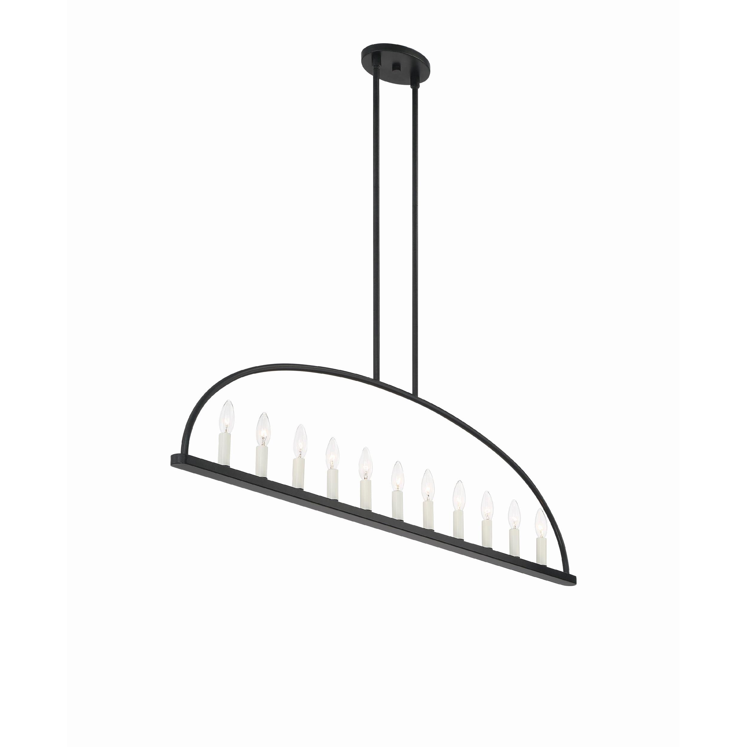 Abbott Linear Minimalist Metal Chandelier - Letslighting