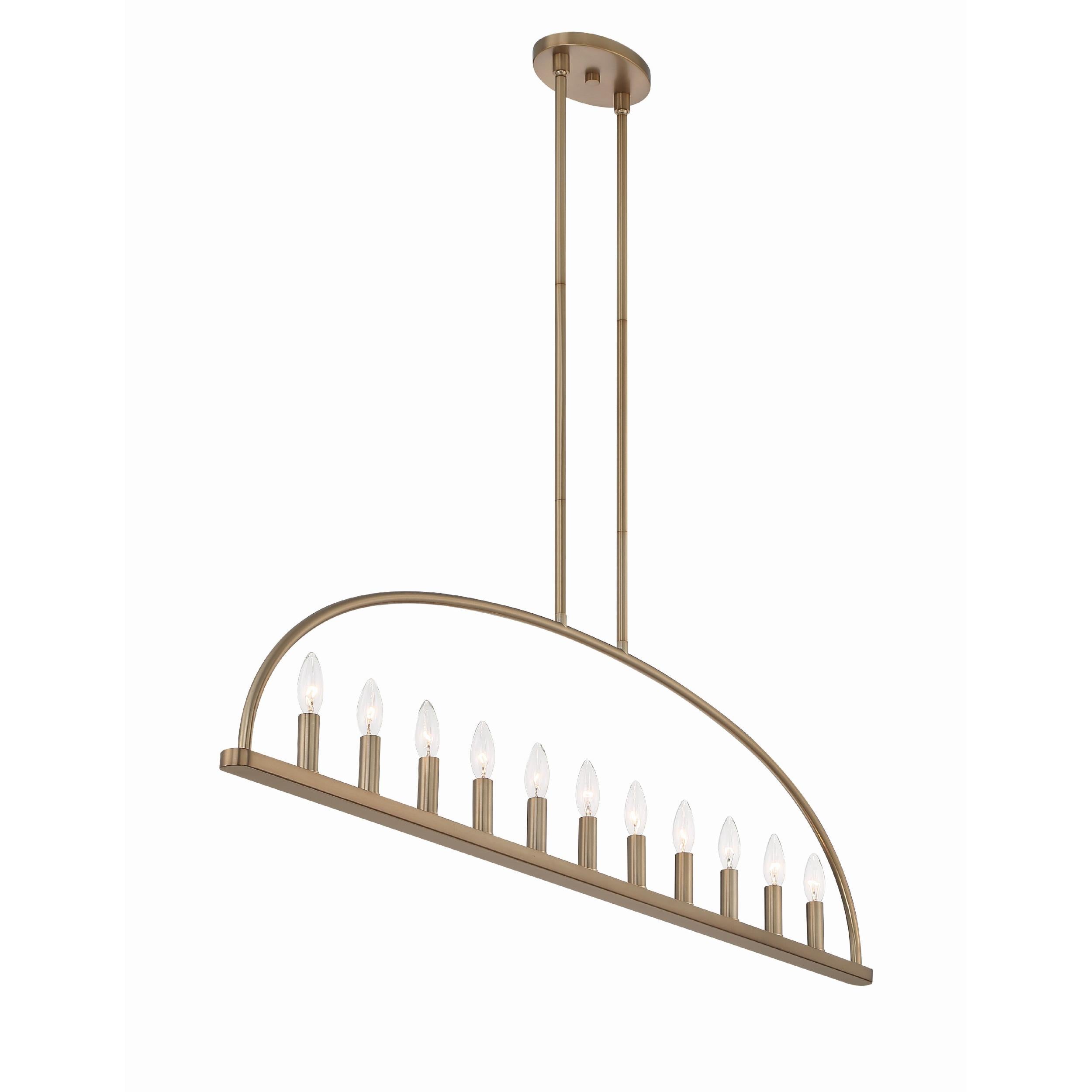 Abbott Linear Minimalist Metal Chandelier - Letslighting