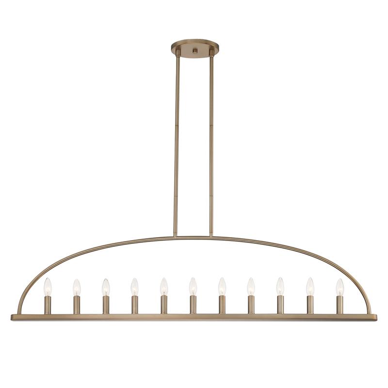 Abbott Linear Minimalist Metal Chandelier - Letslighting