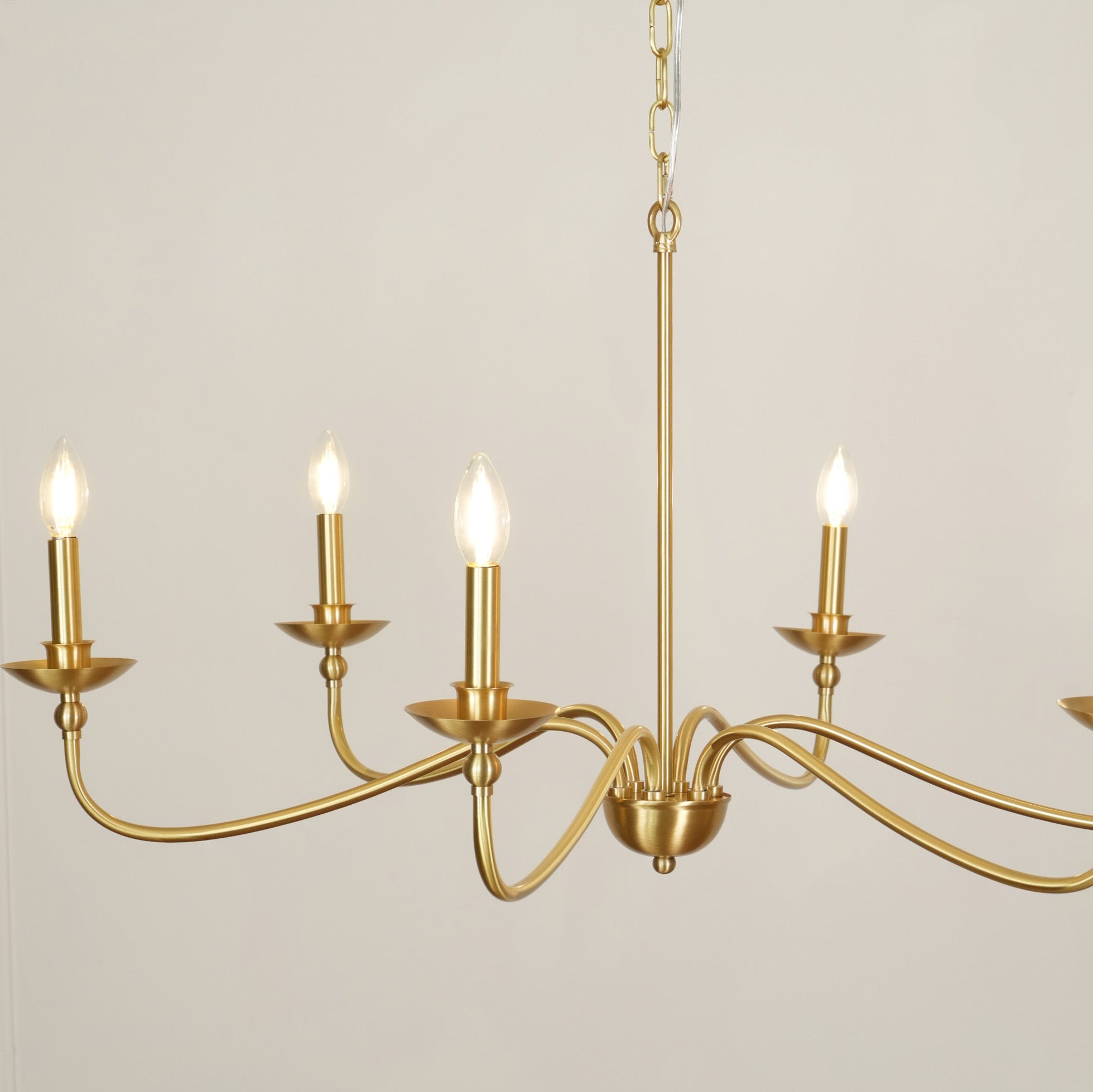 Alshaarae Vintage Industrie Messing Kronleuchter-Letslighting