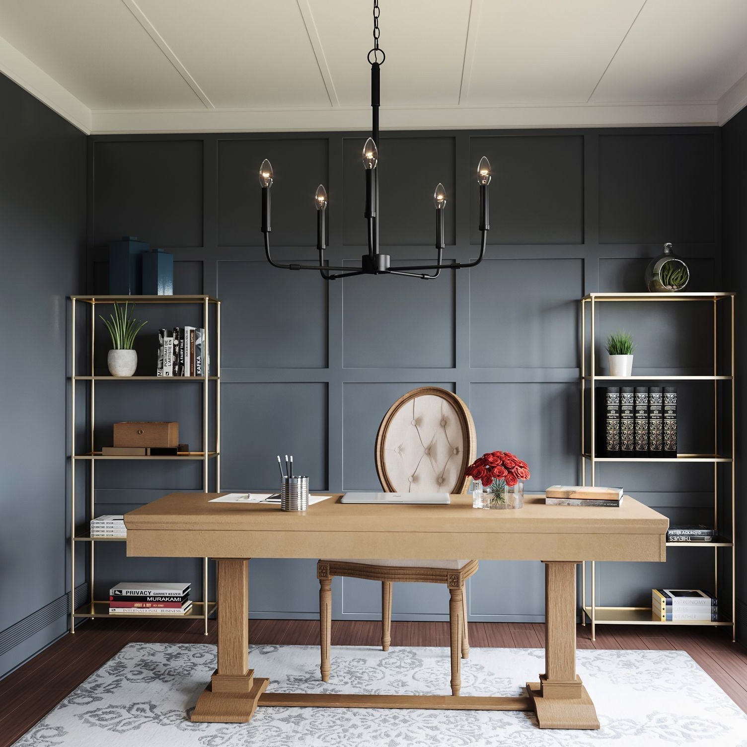 Abner Industrial Modern Brass Chandelier - Letslighting