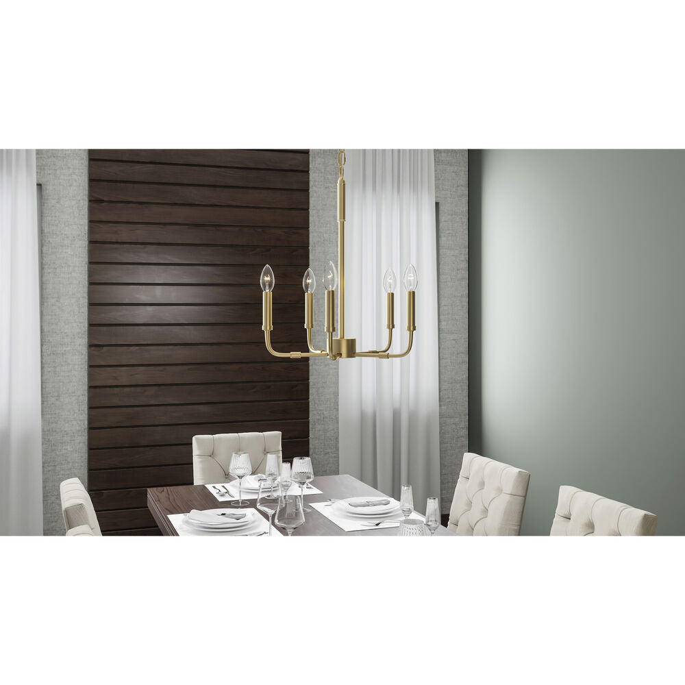 Abner Industrial Modern Brass Chandelier - Letslighting