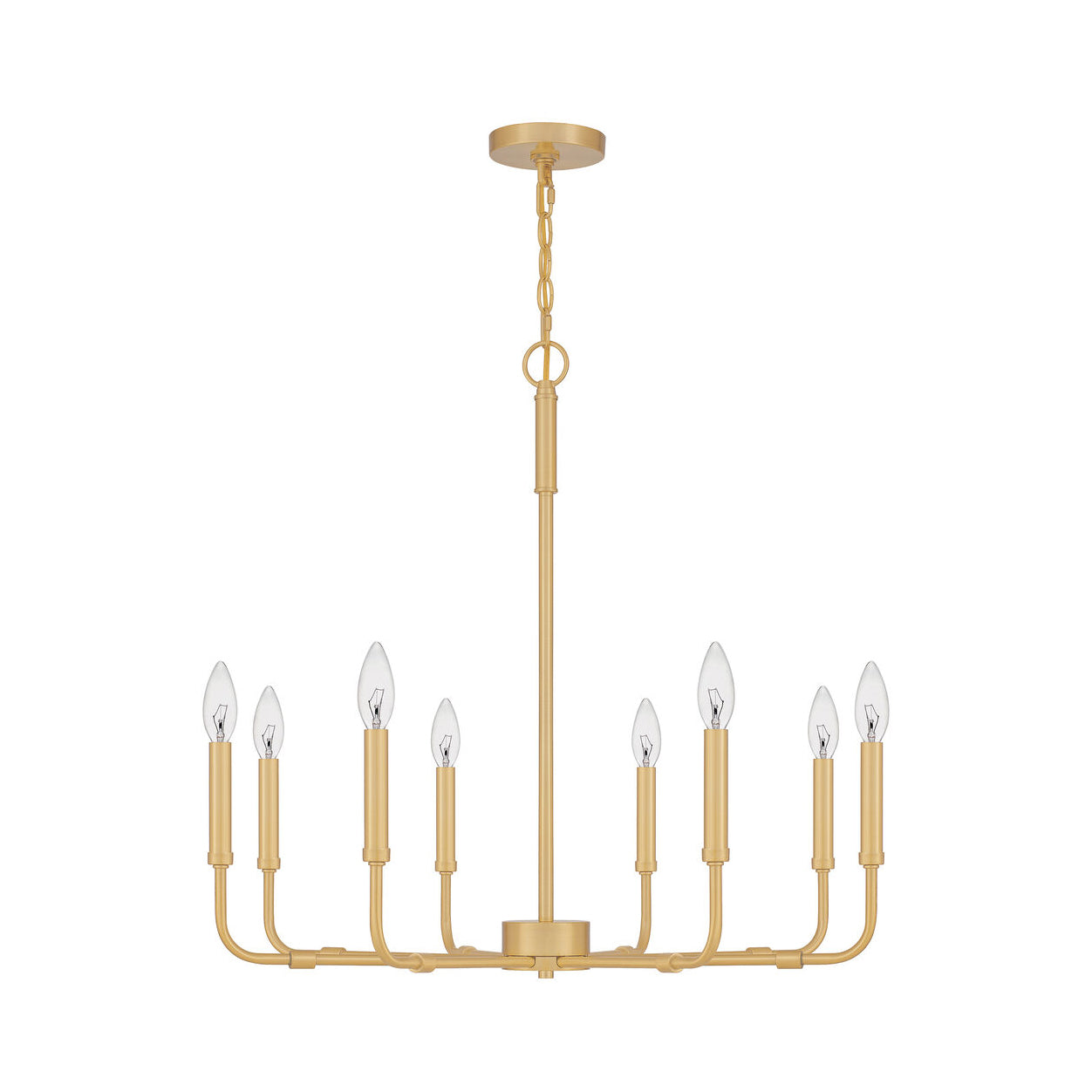 Abner Industrial Modern Brass Chandelier - Letslighting