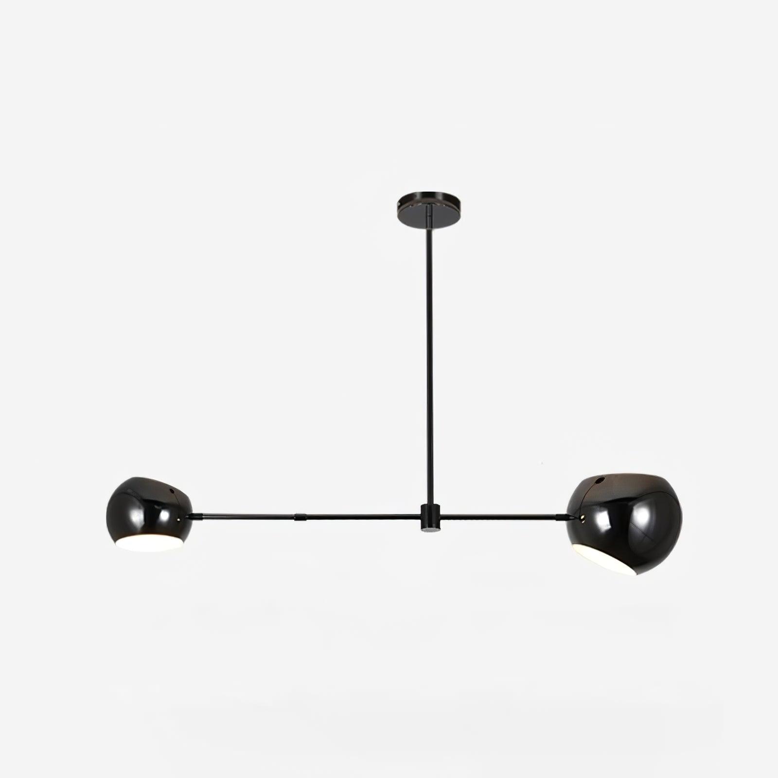 Lustra Kronleuchter Schwarz Glas Acaba Elegant-Letslighting