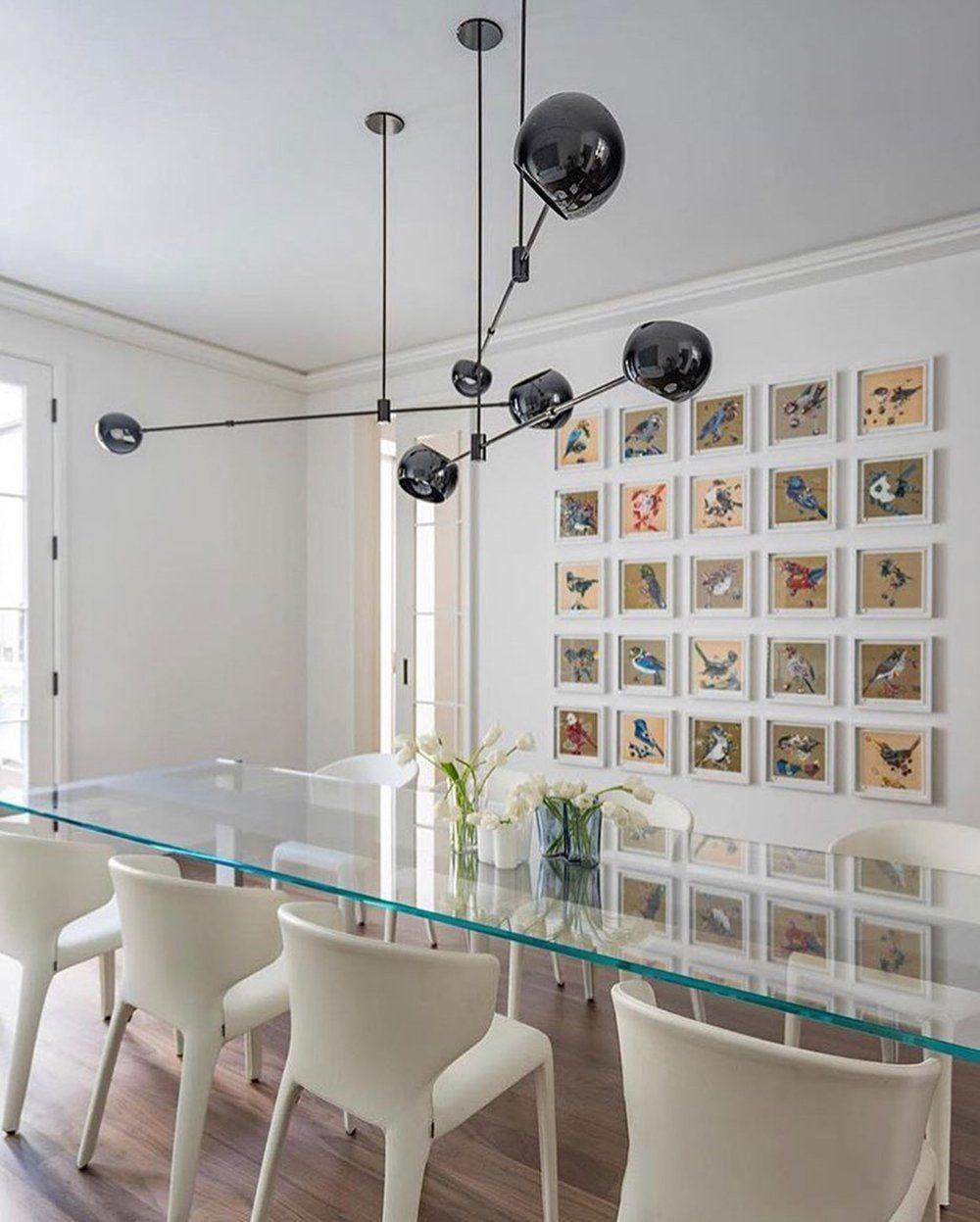 Lustra Kronleuchter Schwarz Glas Acaba Elegant-Letslighting