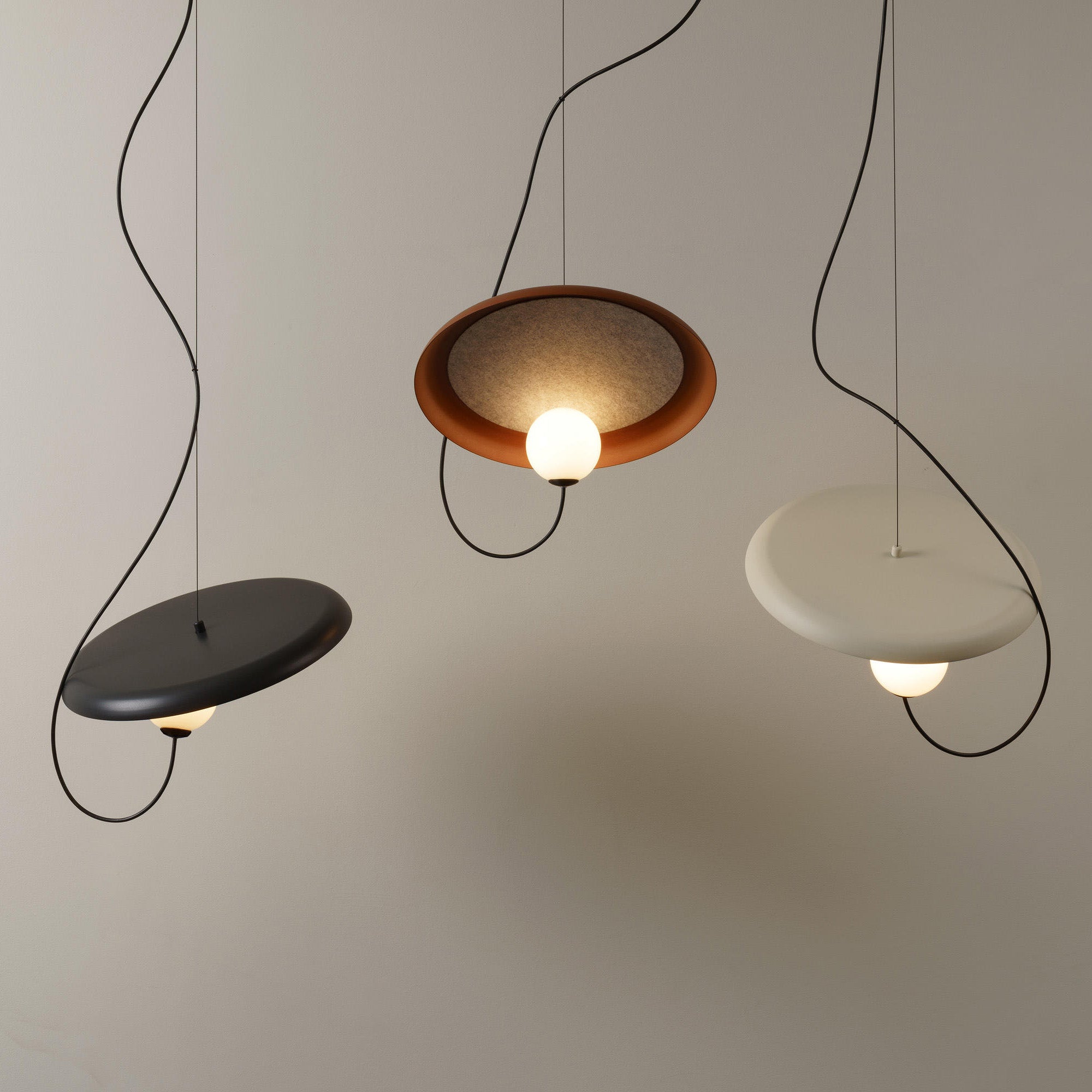 Acoustic Modern Disc Glass Pendant Lamp - Letslighting
