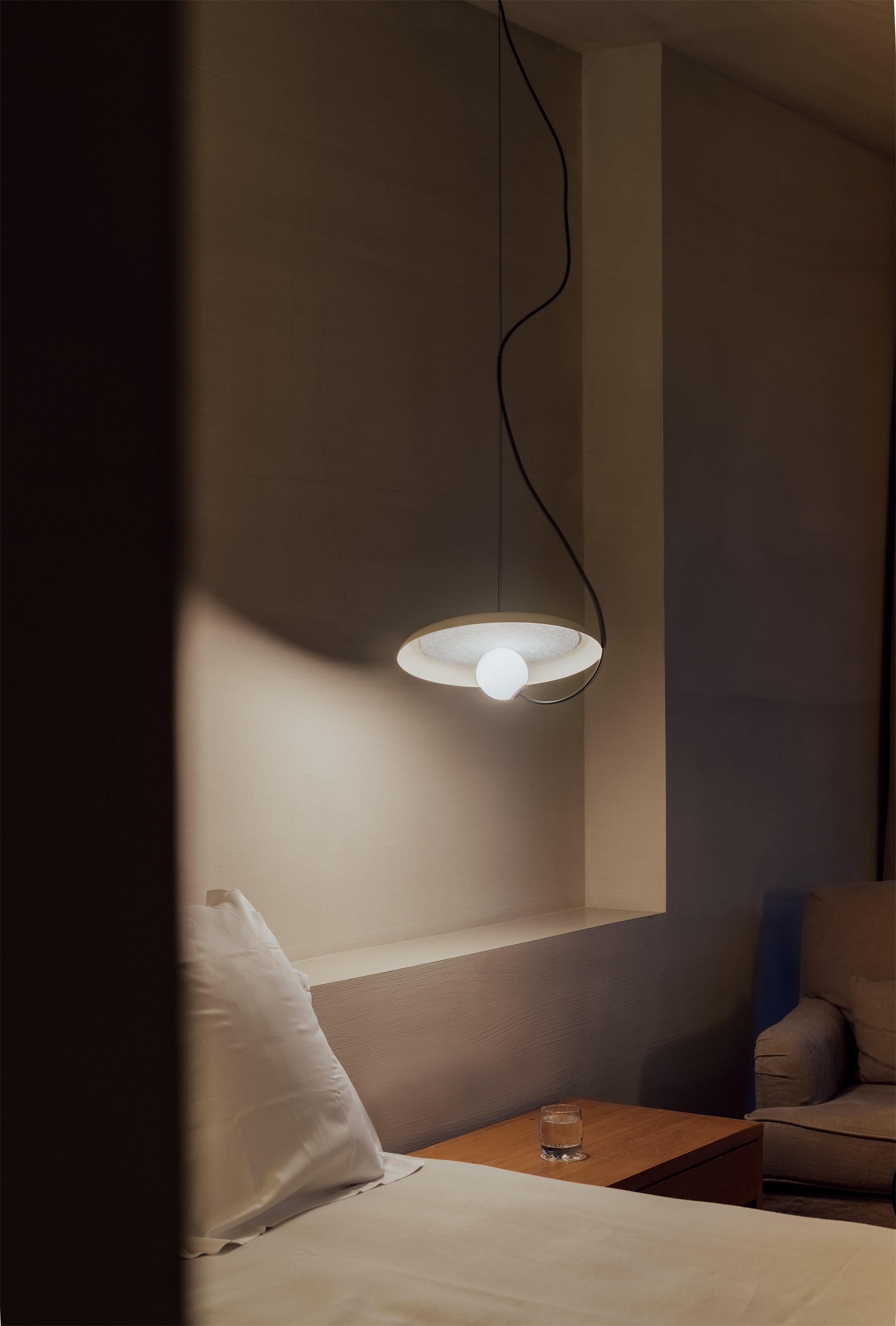 Acoustic Modern Disc Glass Pendant Lamp - Letslighting