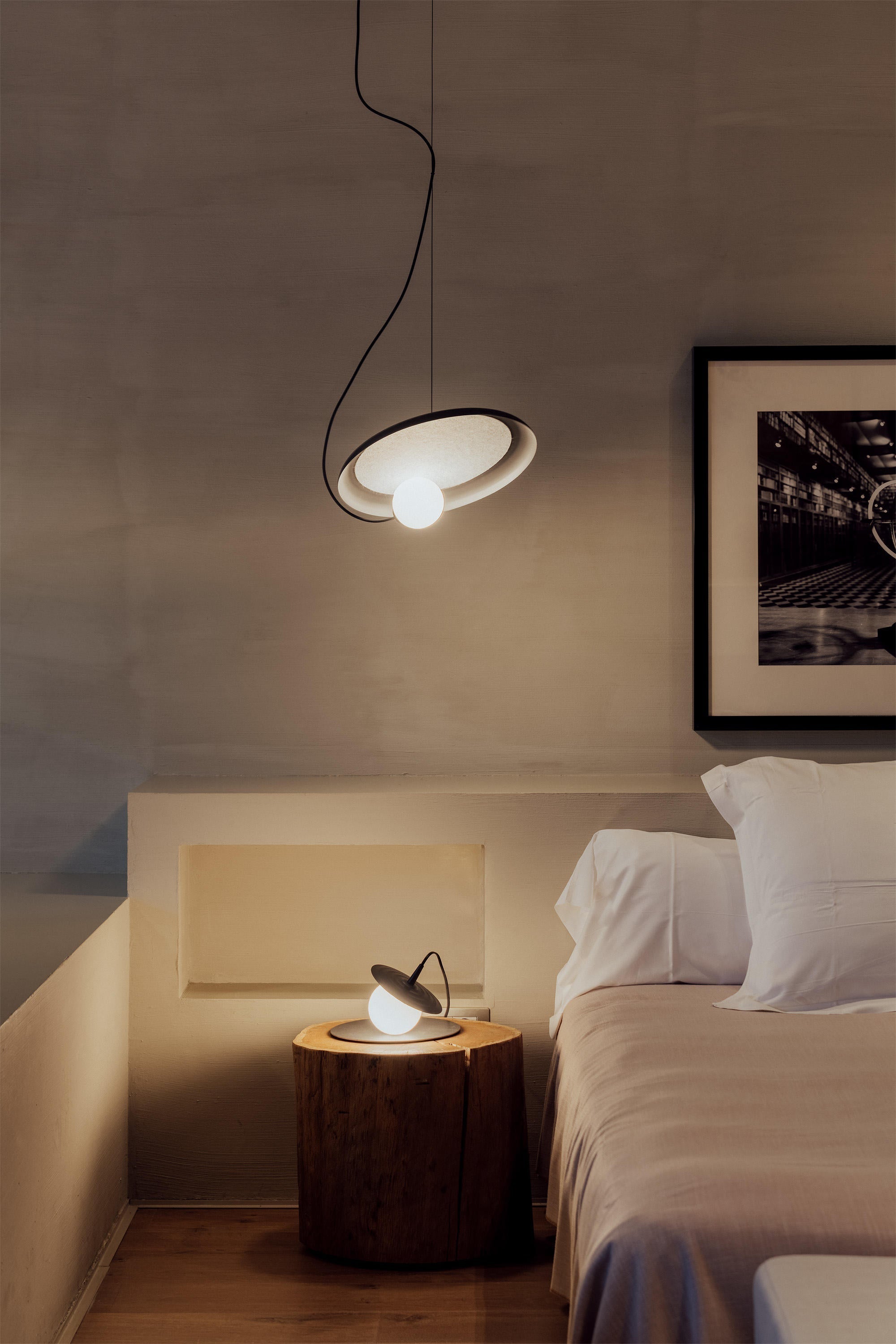 Acoustic Modern Disc Glass Pendant Lamp - Letslighting