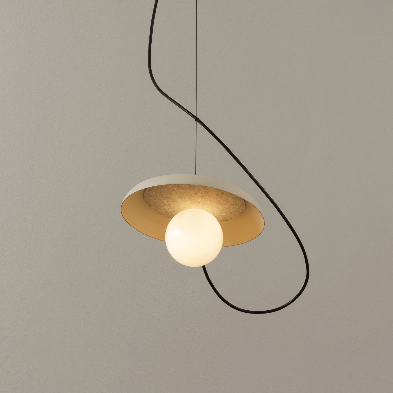 Acoustic Modern Disc Glass Pendant Lamp - Letslighting