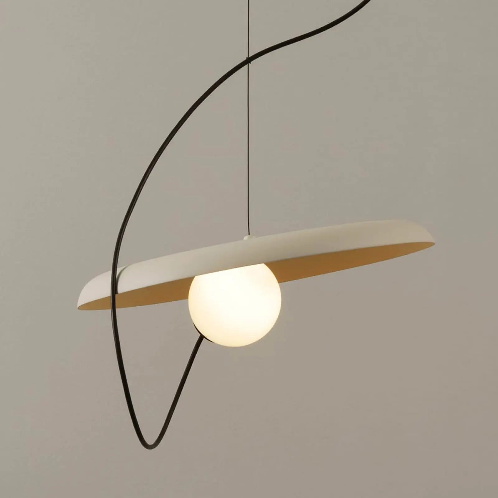 Acoustic Modern Disc Glass Pendant Lamp - Letslighting