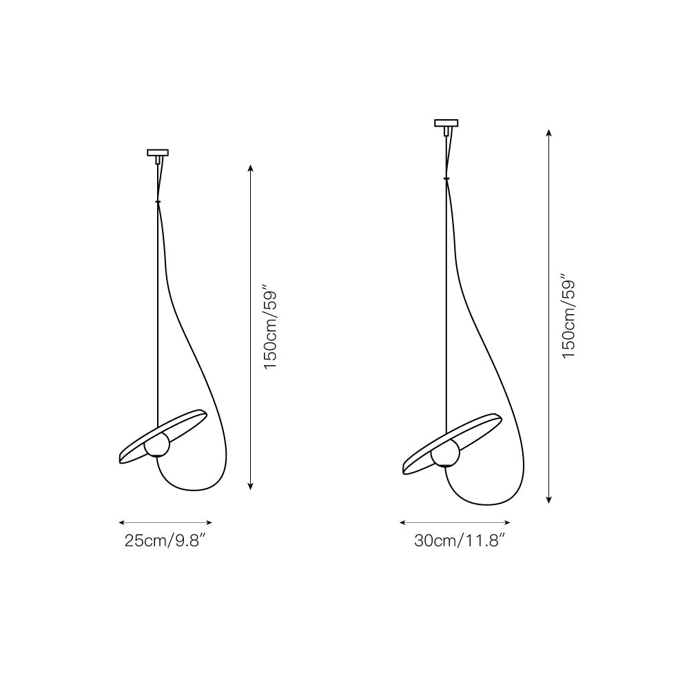 Acoustic Modern Disc Glass Pendant Lamp - Letslighting