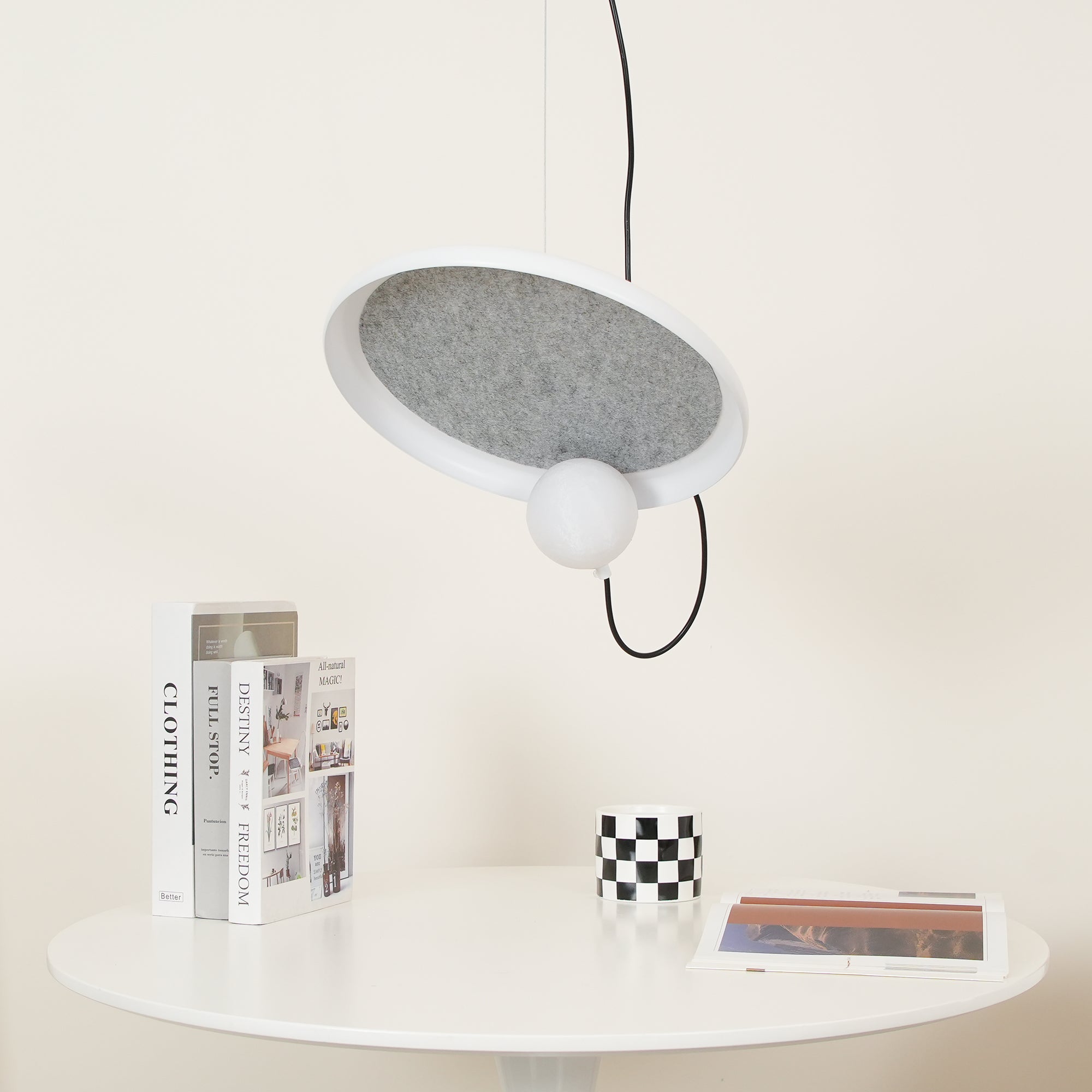 Acoustic Modern Disc Glass Pendant Lamp - Letslighting
