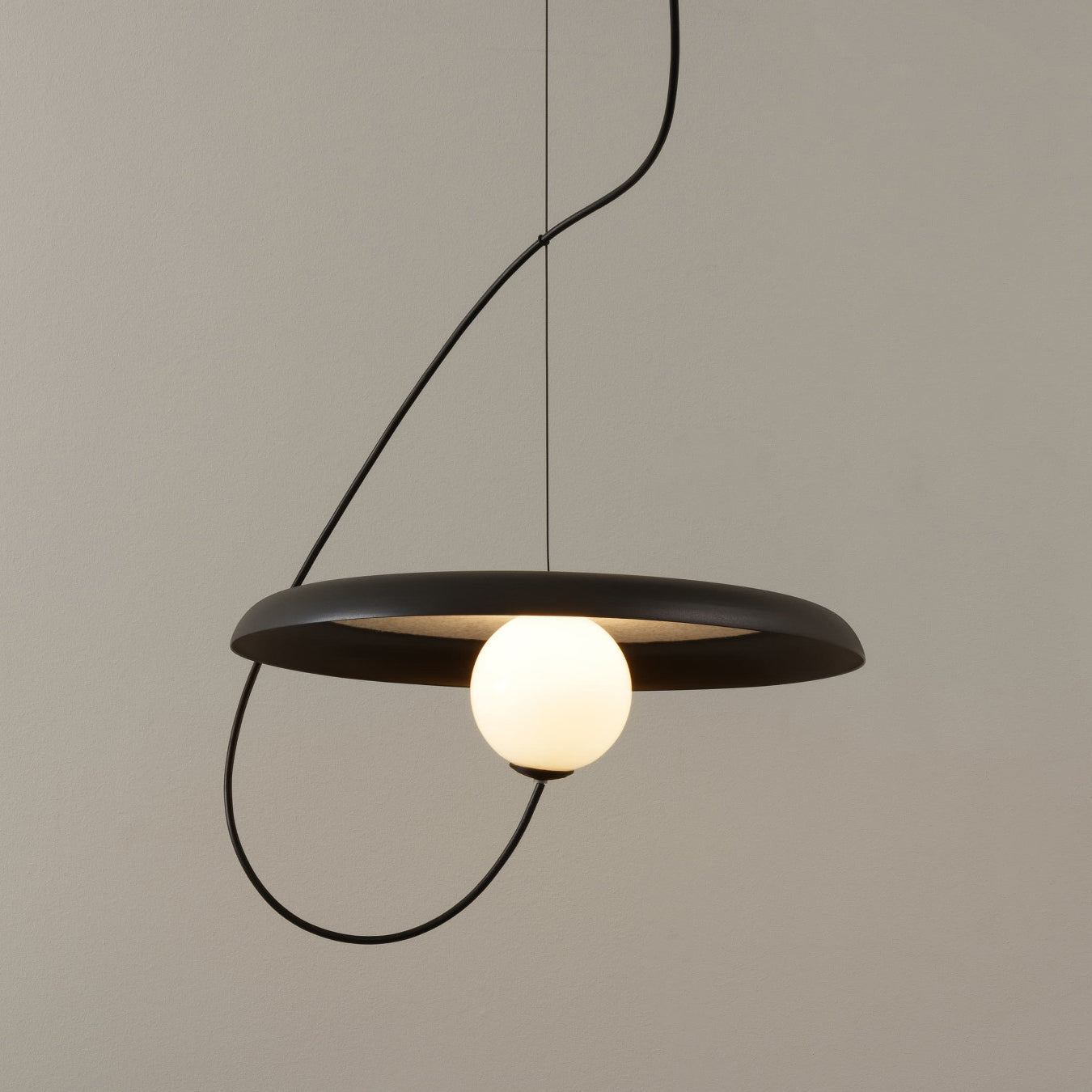 Acoustic Modern Disc Glass Pendant Lamp - Letslighting