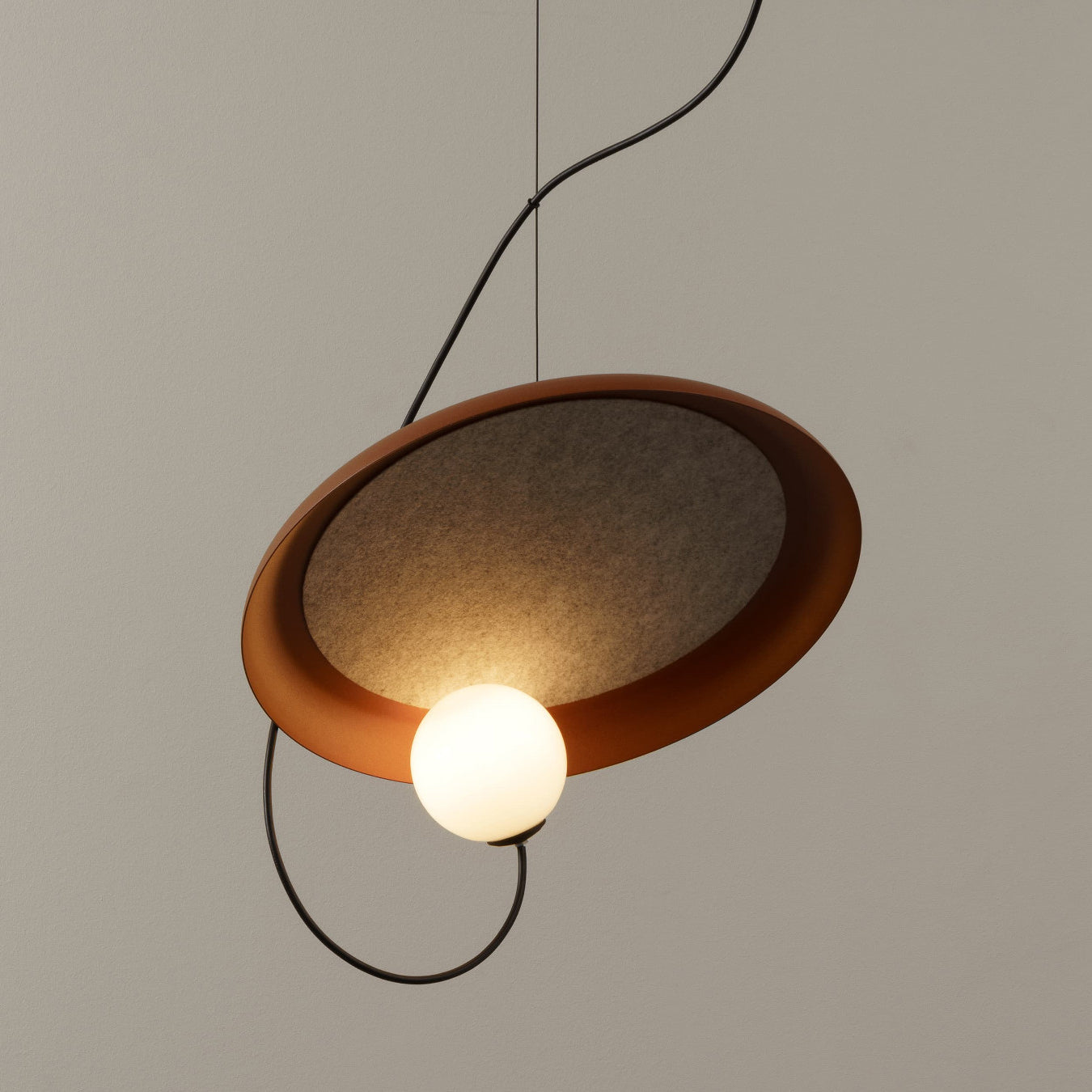 Acoustic Modern Disc Glass Pendant Lamp - Letslighting