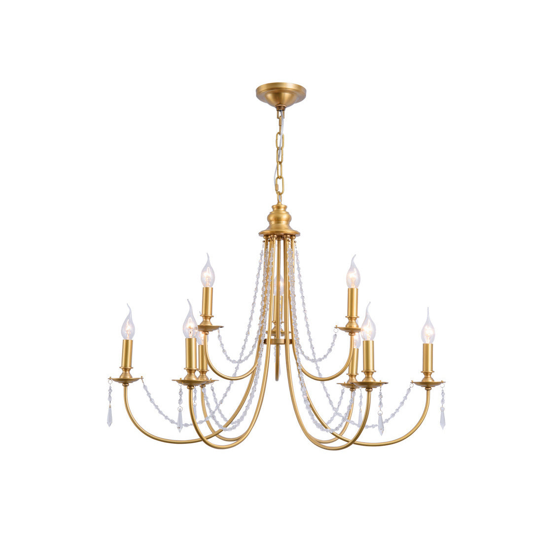 Acroma Modern Traditional Crystal Chandelier - Letslighting