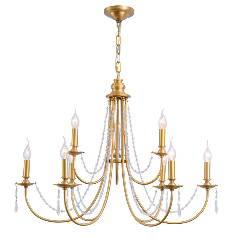 Acroma Modern Traditional Crystal Chandelier - Letslighting