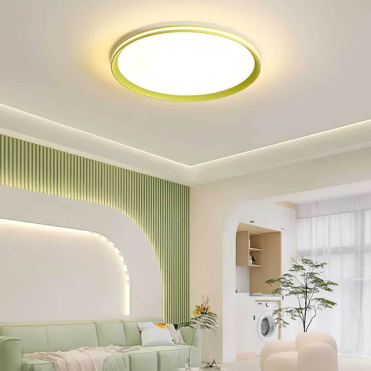 Avtheira Modern Minimalistisch Rund LED Deckenleuchte-Letslighting